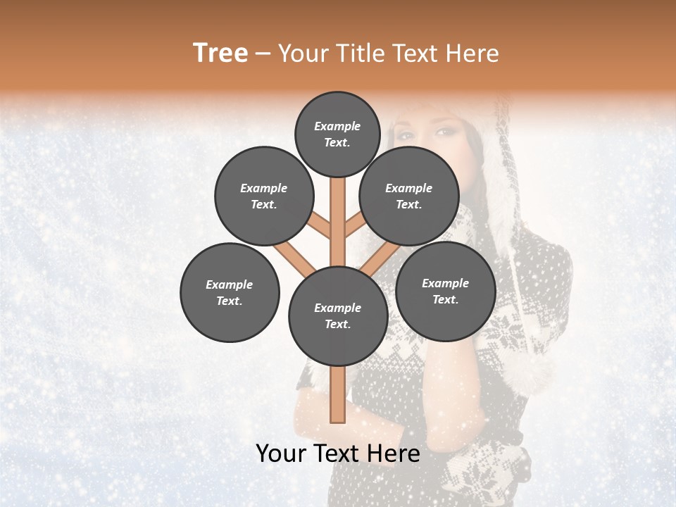 January Female Cold PowerPoint Template