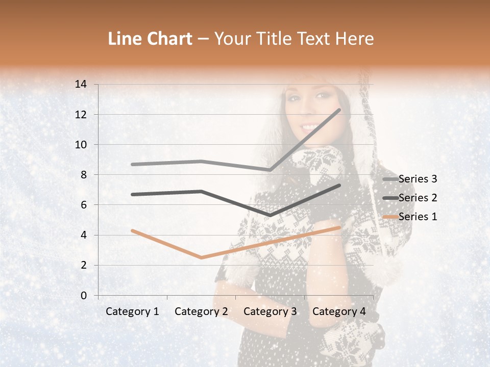 January Female Cold PowerPoint Template