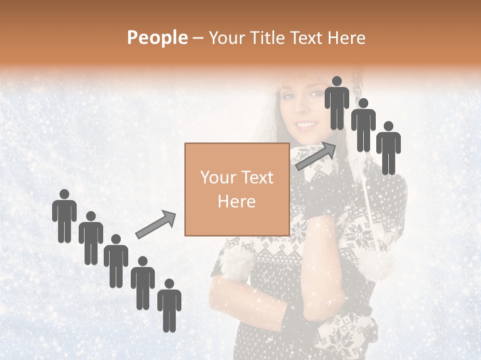 January Female Cold PowerPoint Template