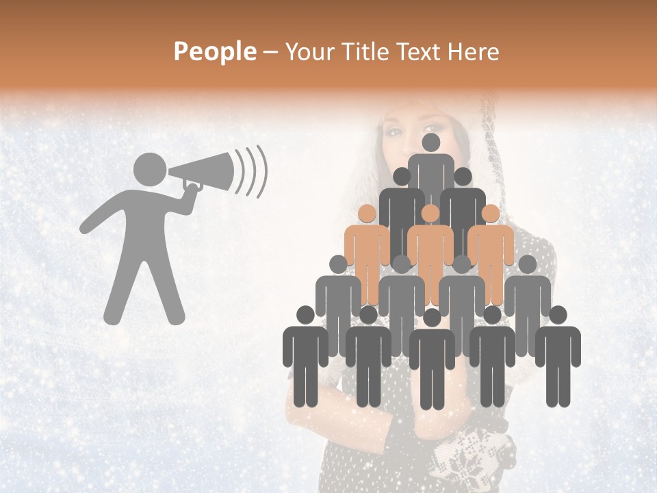 January Female Cold PowerPoint Template