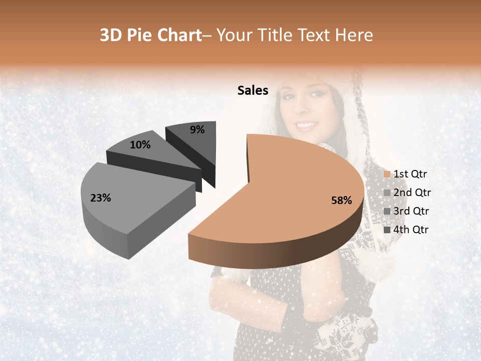 January Female Cold PowerPoint Template