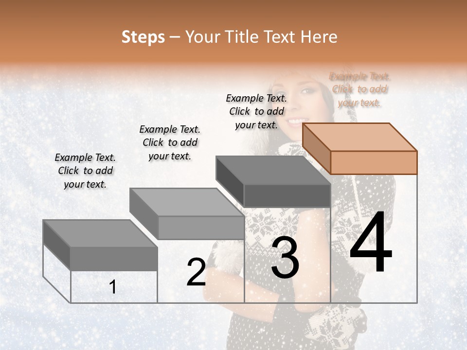 January Female Cold PowerPoint Template