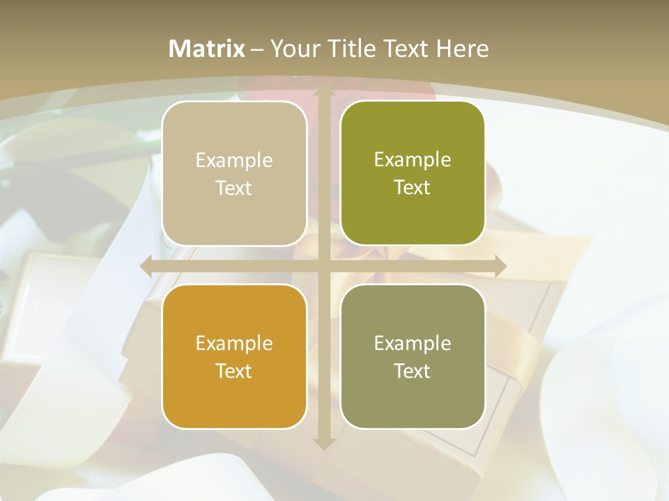 Card Holiday Fabric PowerPoint Template