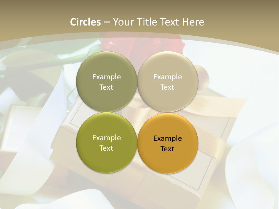 Card Holiday Fabric PowerPoint Template