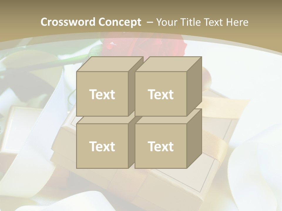 Card Holiday Fabric PowerPoint Template
