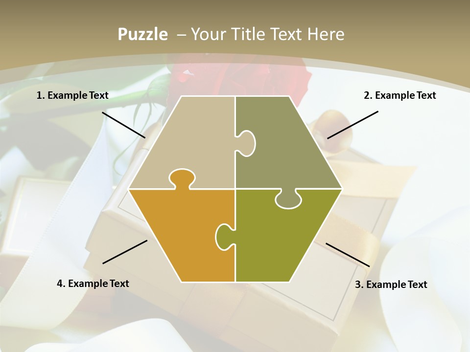 Card Holiday Fabric PowerPoint Template