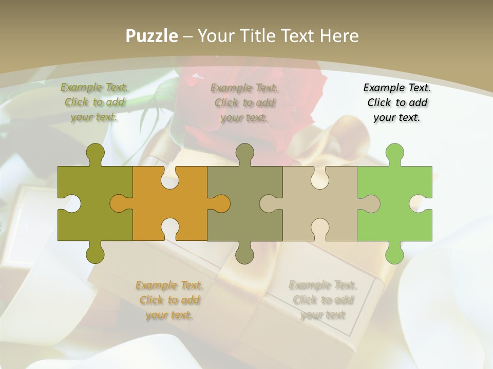 Card Holiday Fabric PowerPoint Template