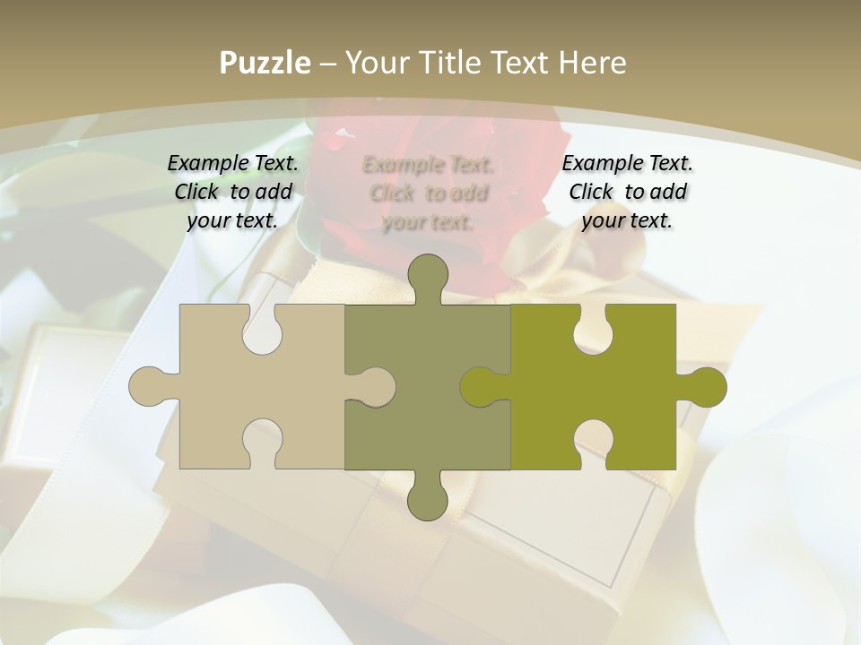 Card Holiday Fabric PowerPoint Template