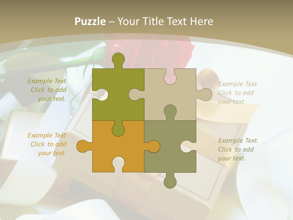 Card Holiday Fabric PowerPoint Template