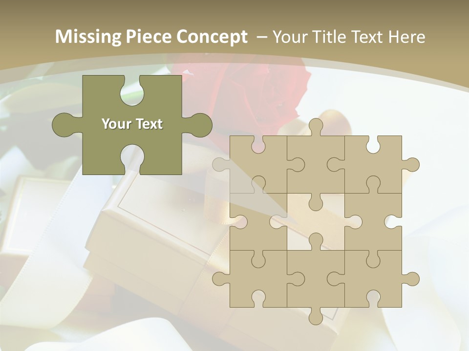 Card Holiday Fabric PowerPoint Template