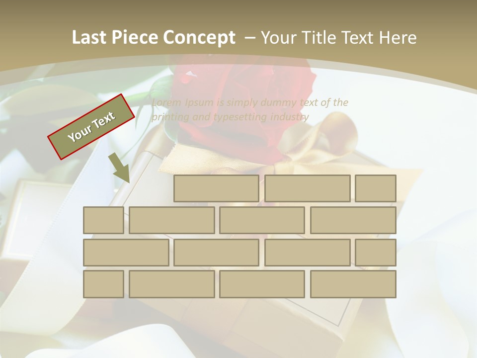 Card Holiday Fabric PowerPoint Template