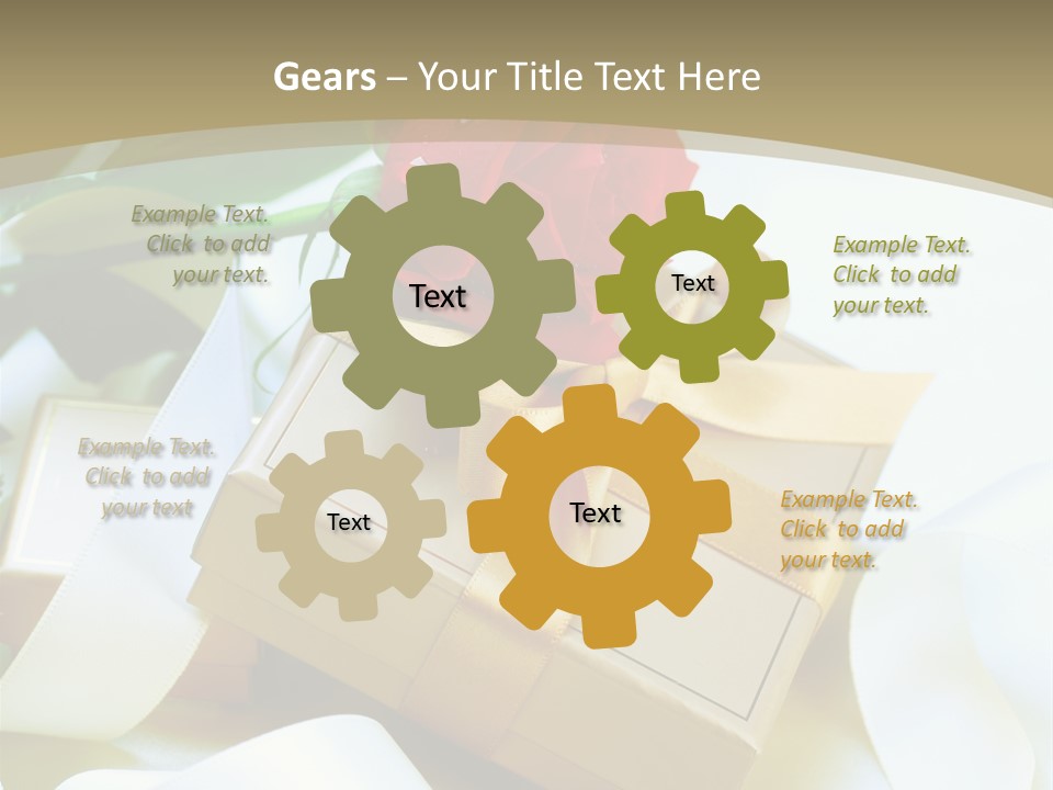 Card Holiday Fabric PowerPoint Template