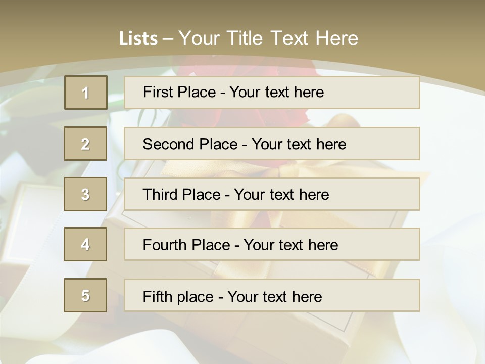 Card Holiday Fabric PowerPoint Template