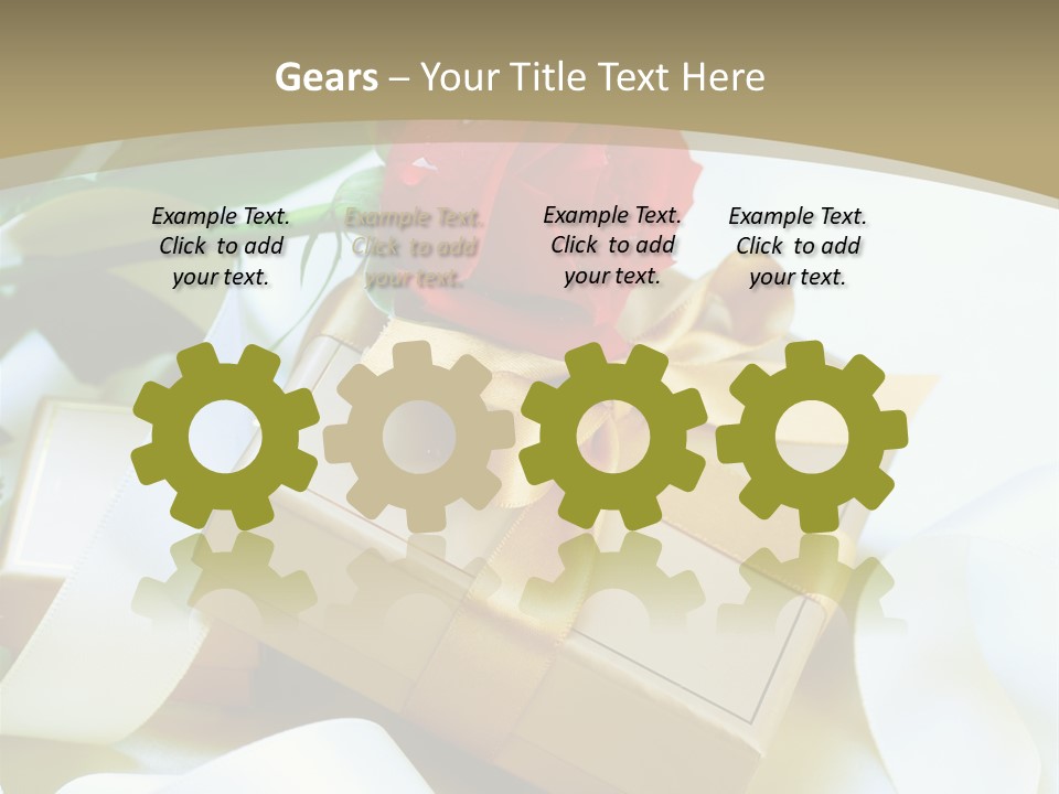 Card Holiday Fabric PowerPoint Template