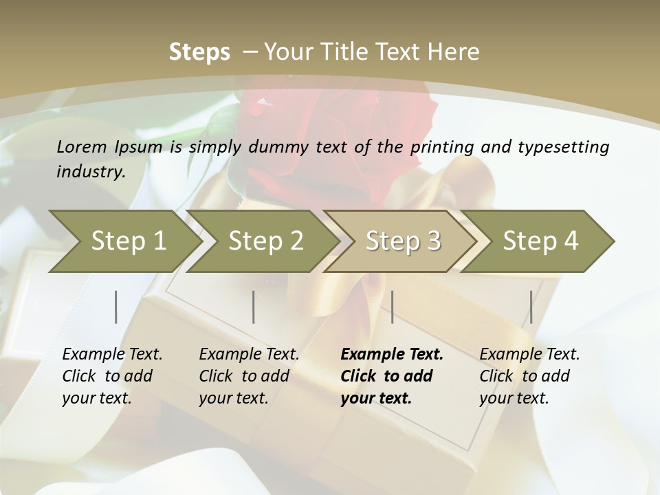 Card Holiday Fabric PowerPoint Template
