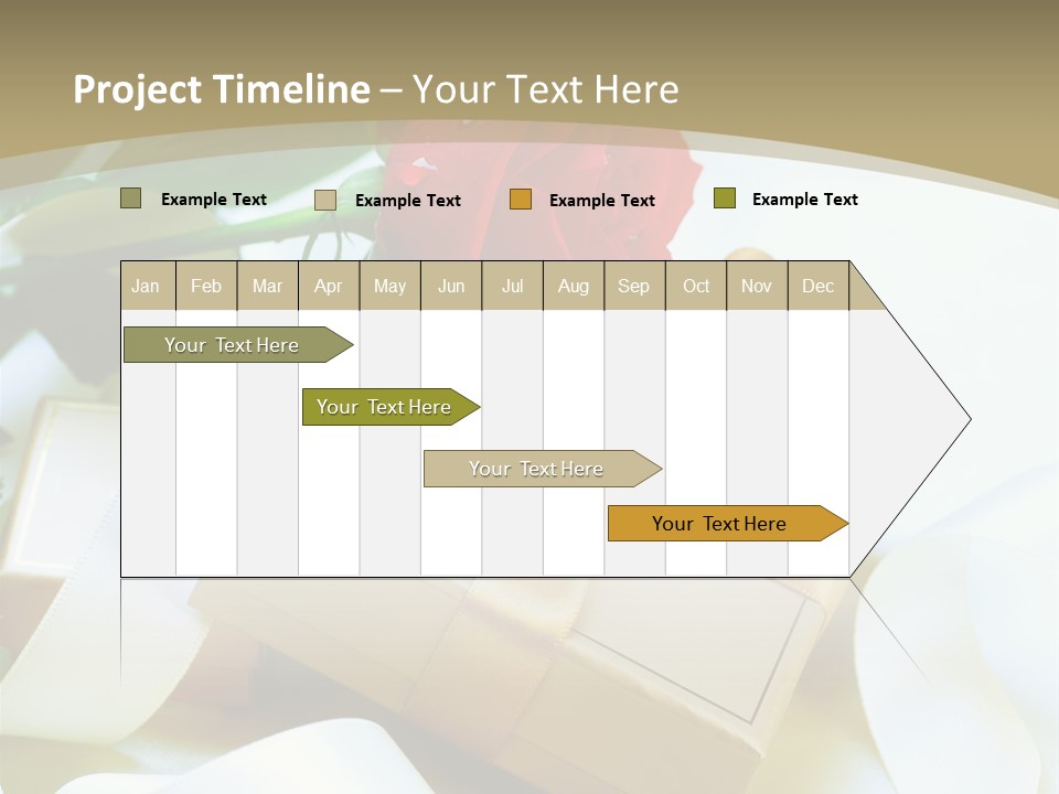 Card Holiday Fabric PowerPoint Template