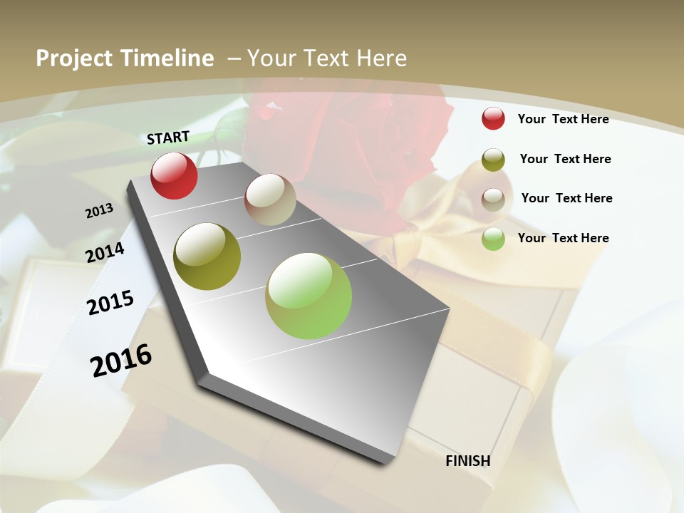 Card Holiday Fabric PowerPoint Template