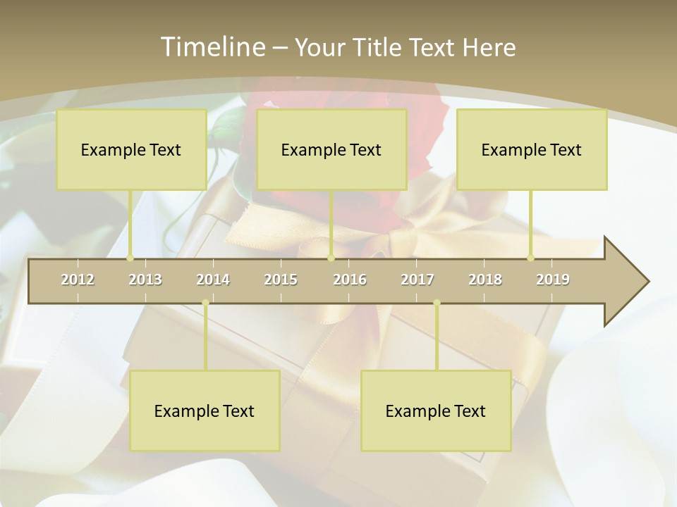 Card Holiday Fabric PowerPoint Template