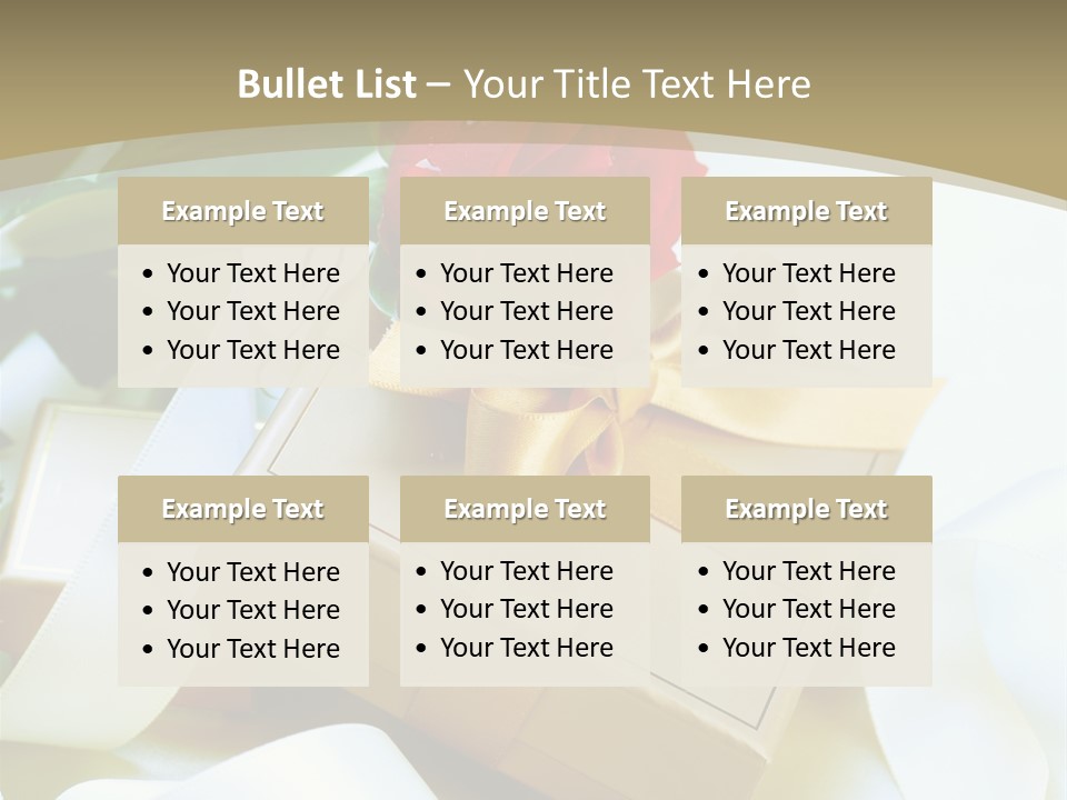 Card Holiday Fabric PowerPoint Template