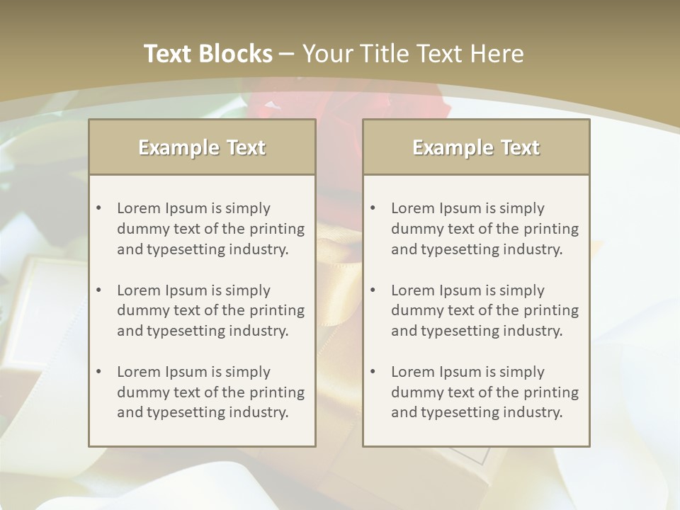 Card Holiday Fabric PowerPoint Template