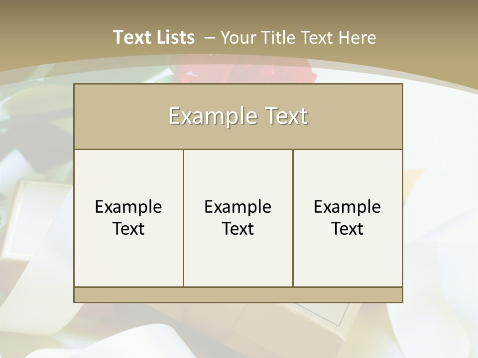 Card Holiday Fabric PowerPoint Template