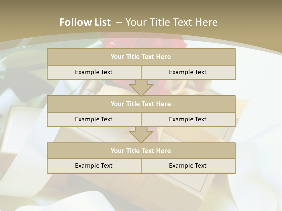 Card Holiday Fabric PowerPoint Template