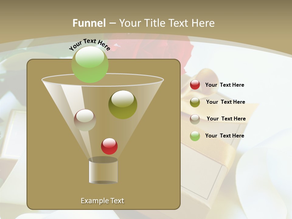 Card Holiday Fabric PowerPoint Template