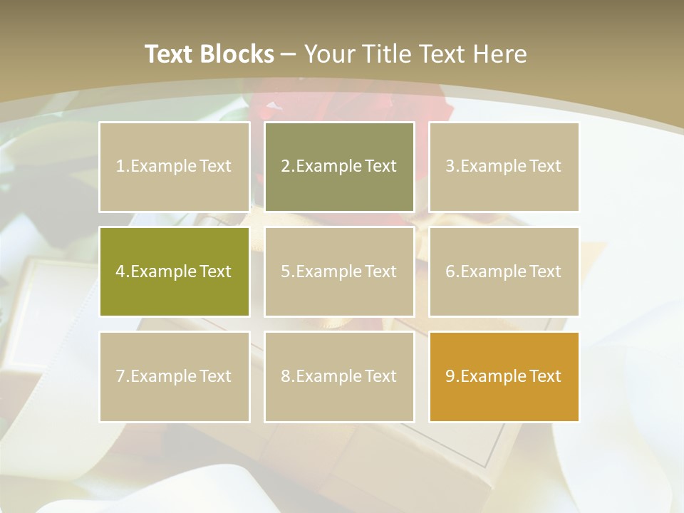 Card Holiday Fabric PowerPoint Template