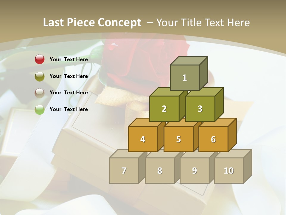 Card Holiday Fabric PowerPoint Template