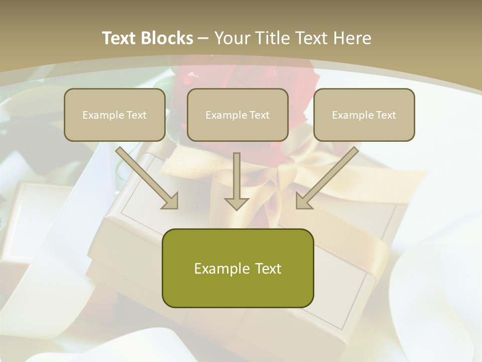 Card Holiday Fabric PowerPoint Template