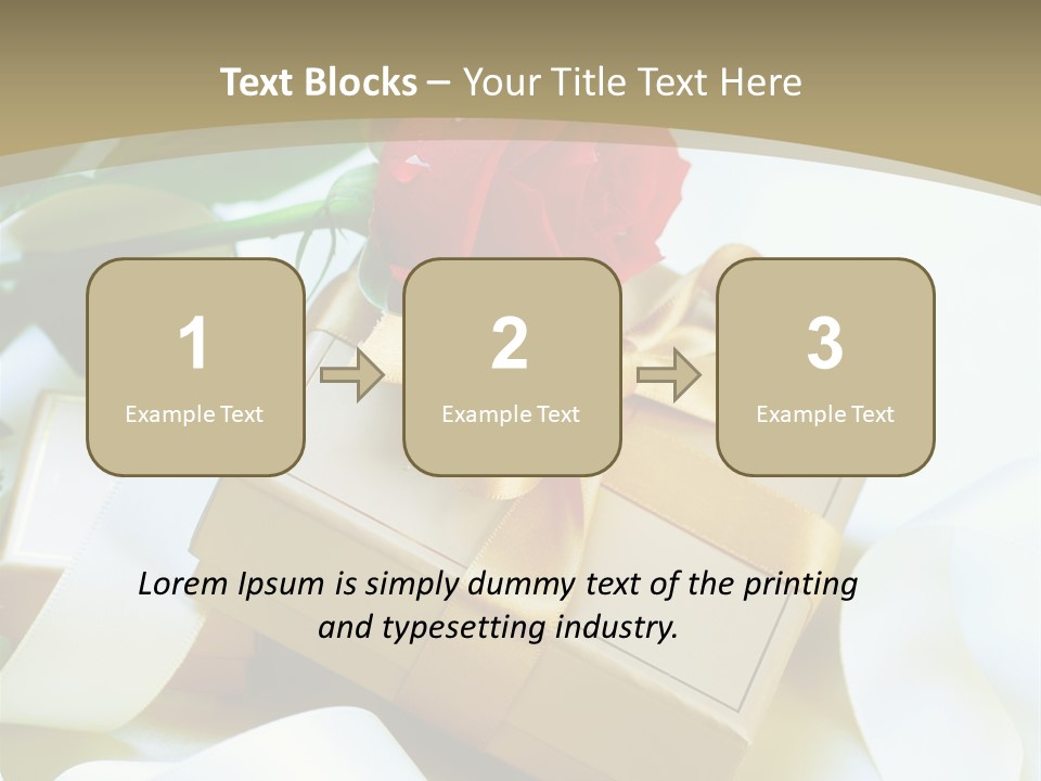 Card Holiday Fabric PowerPoint Template