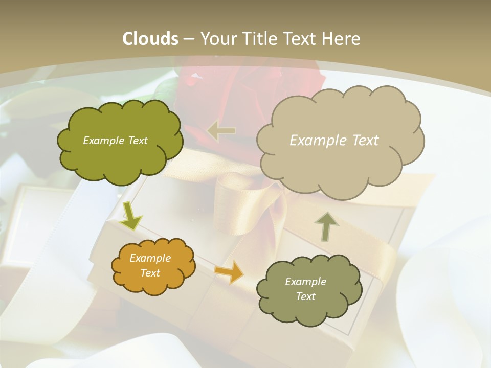 Card Holiday Fabric PowerPoint Template