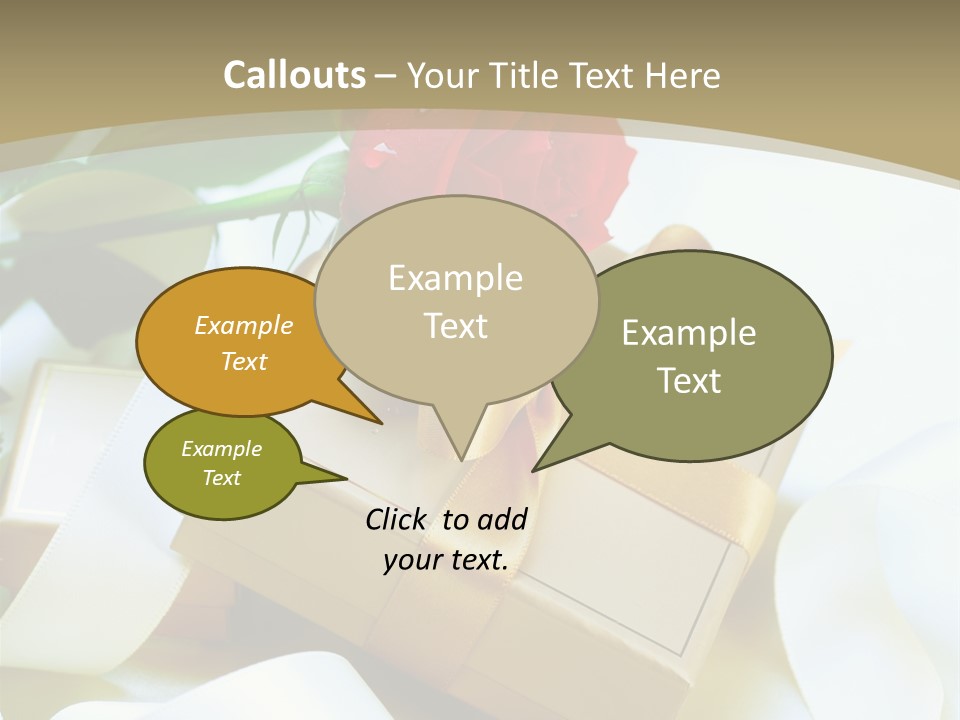 Card Holiday Fabric PowerPoint Template