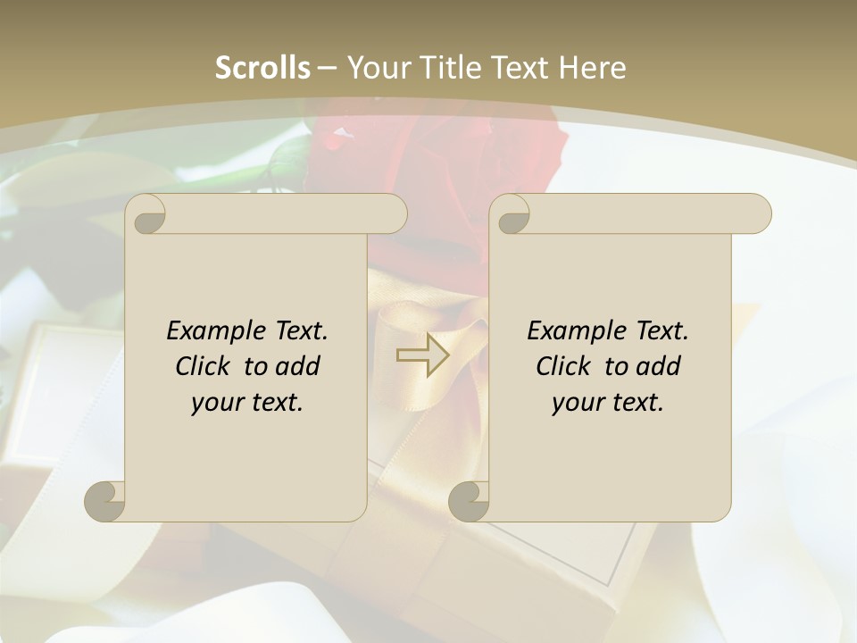 Card Holiday Fabric PowerPoint Template