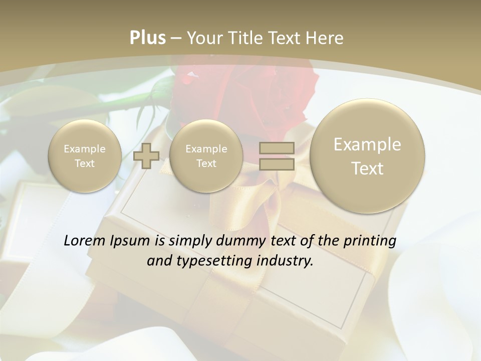 Card Holiday Fabric PowerPoint Template