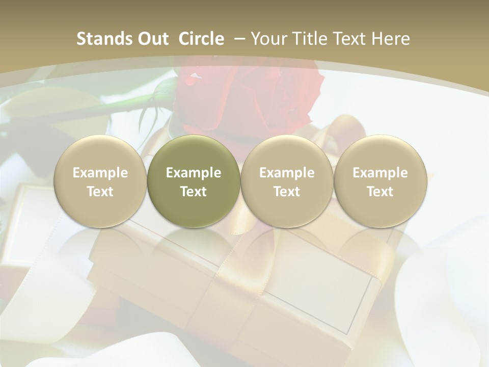 Card Holiday Fabric PowerPoint Template