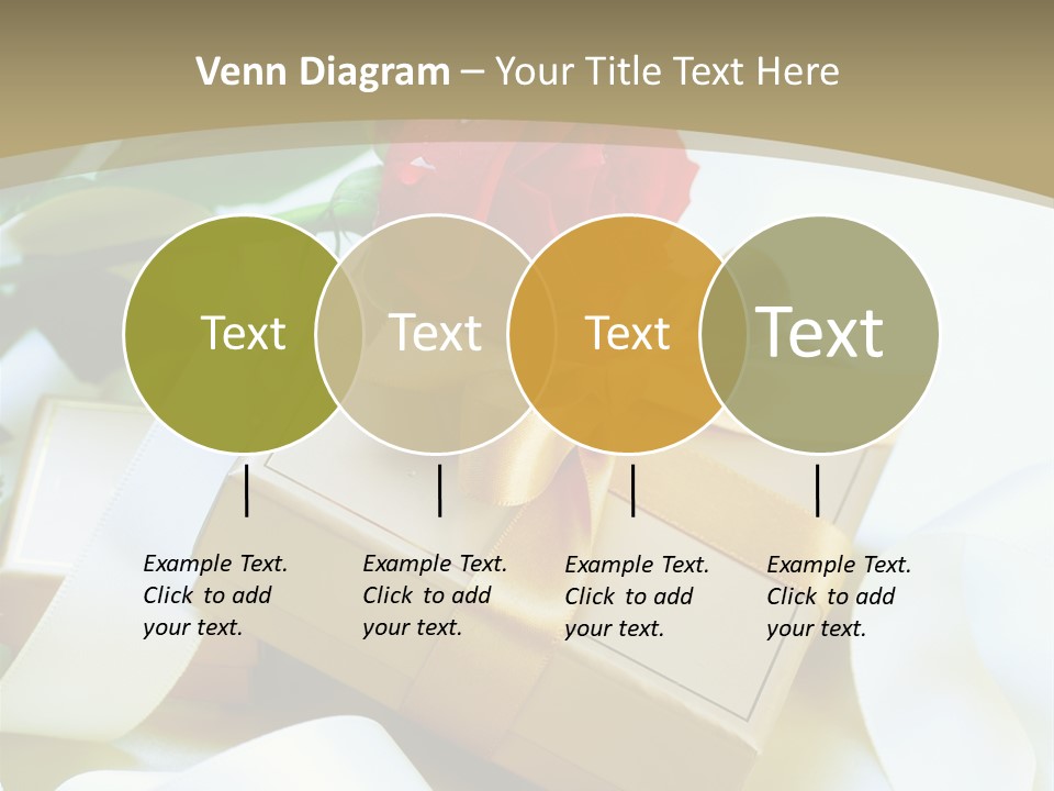 Card Holiday Fabric PowerPoint Template