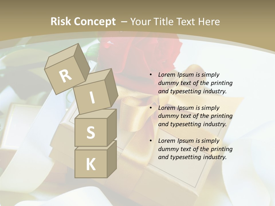 Card Holiday Fabric PowerPoint Template