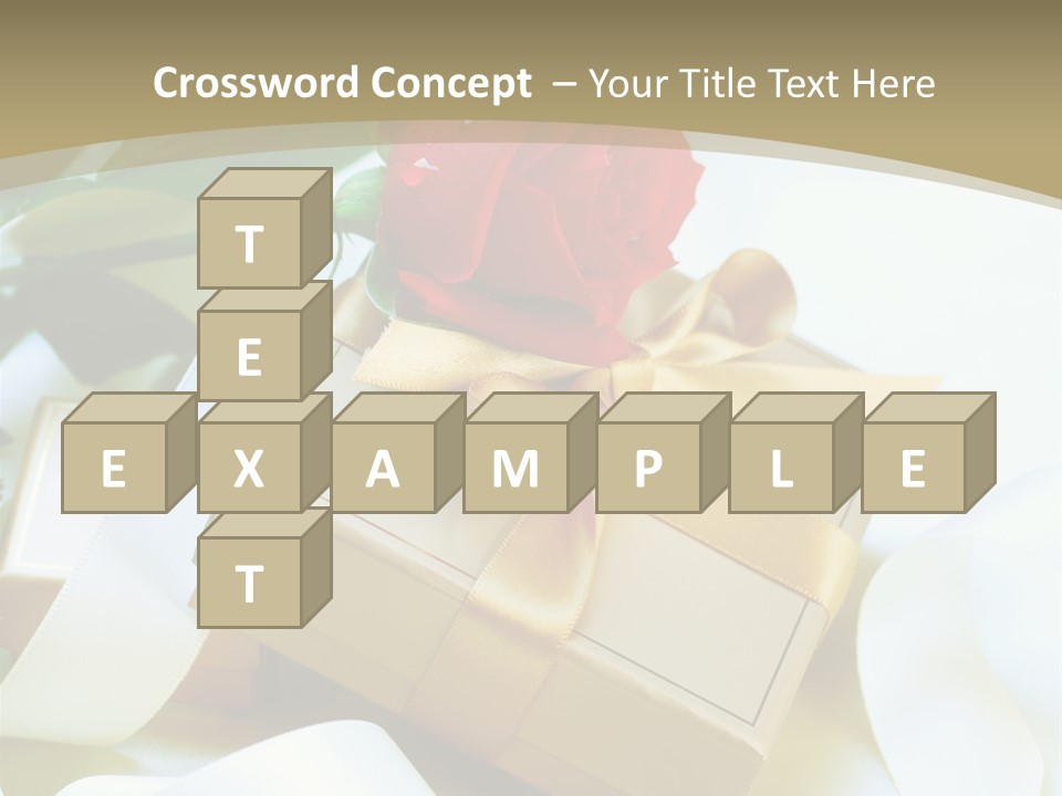 Card Holiday Fabric PowerPoint Template