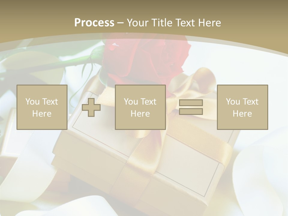 Card Holiday Fabric PowerPoint Template