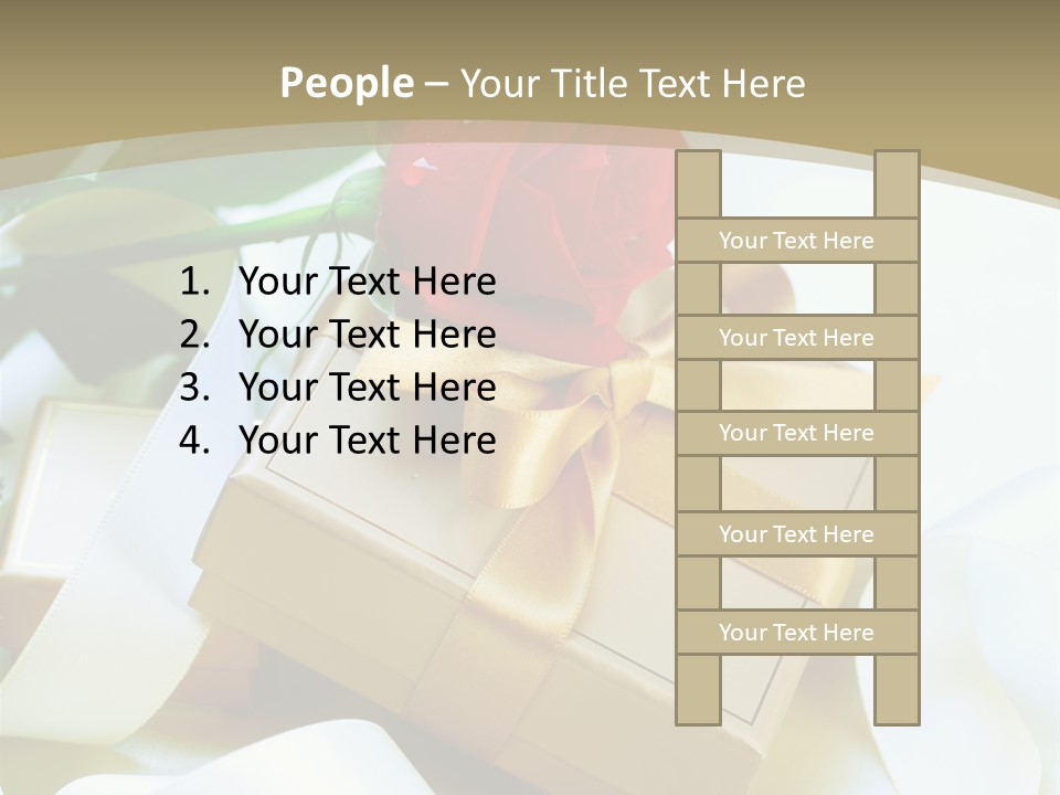 Card Holiday Fabric PowerPoint Template