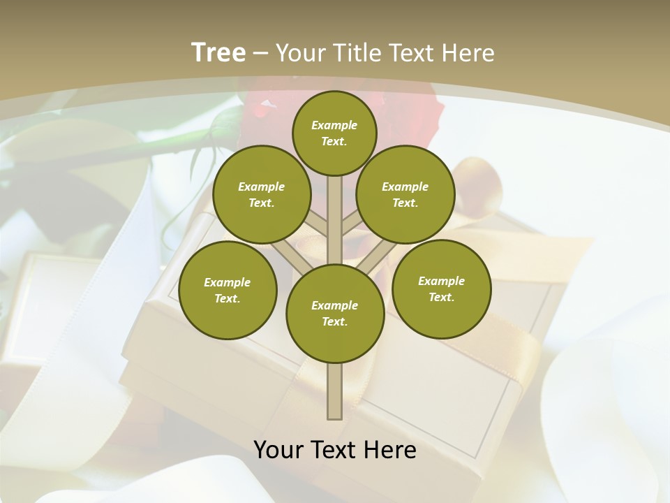 Card Holiday Fabric PowerPoint Template