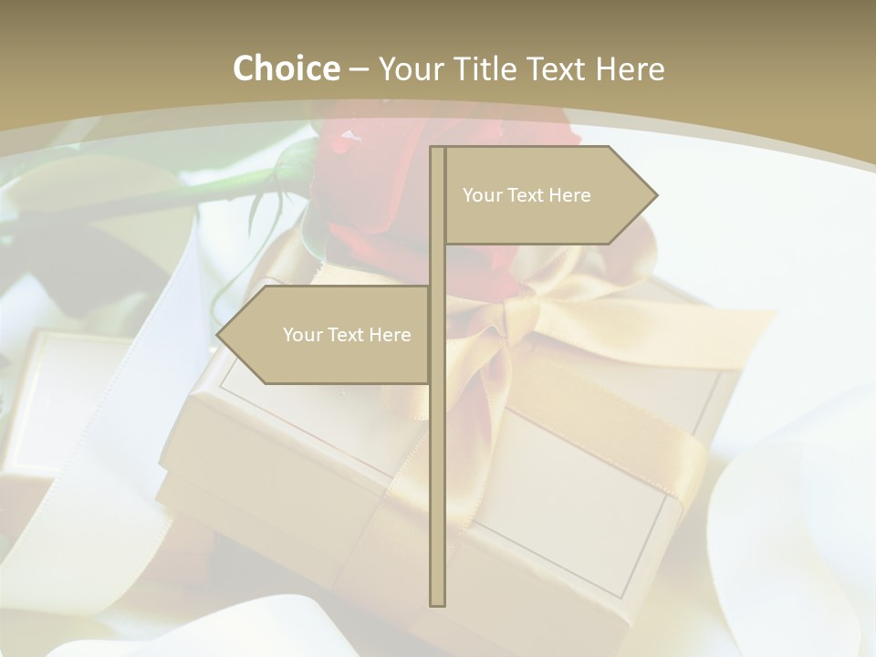 Card Holiday Fabric PowerPoint Template