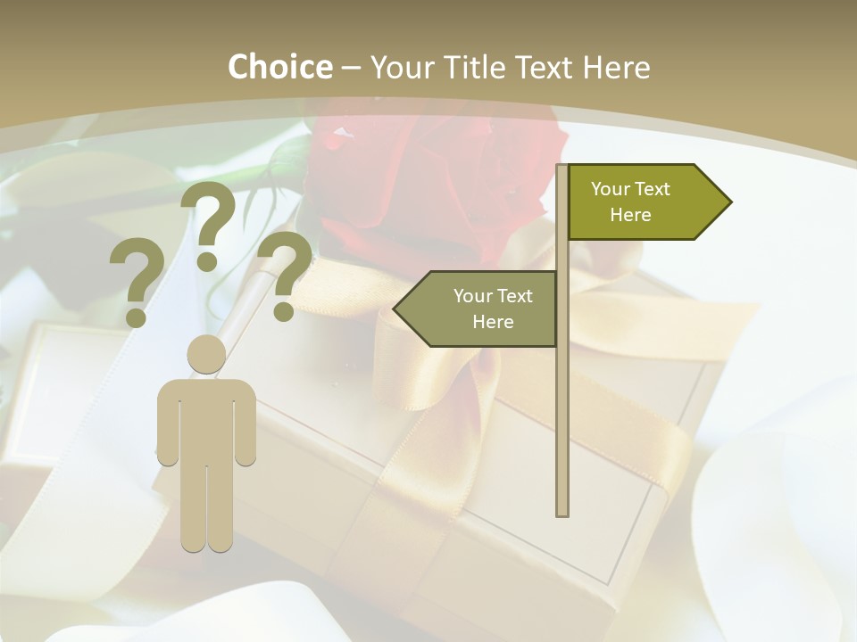 Card Holiday Fabric PowerPoint Template