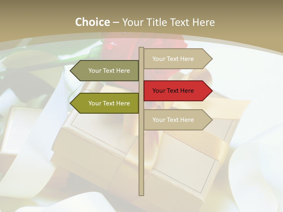 Card Holiday Fabric PowerPoint Template