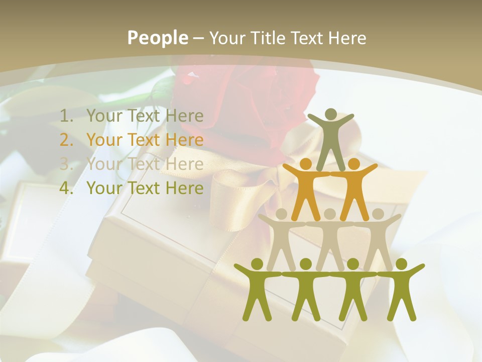 Card Holiday Fabric PowerPoint Template