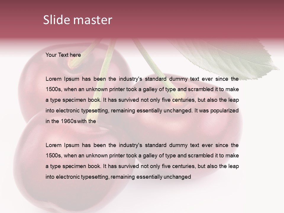 Nature Perfect Berry PowerPoint Template