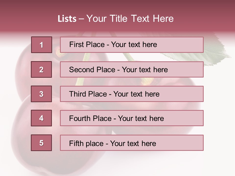 Nature Perfect Berry PowerPoint Template