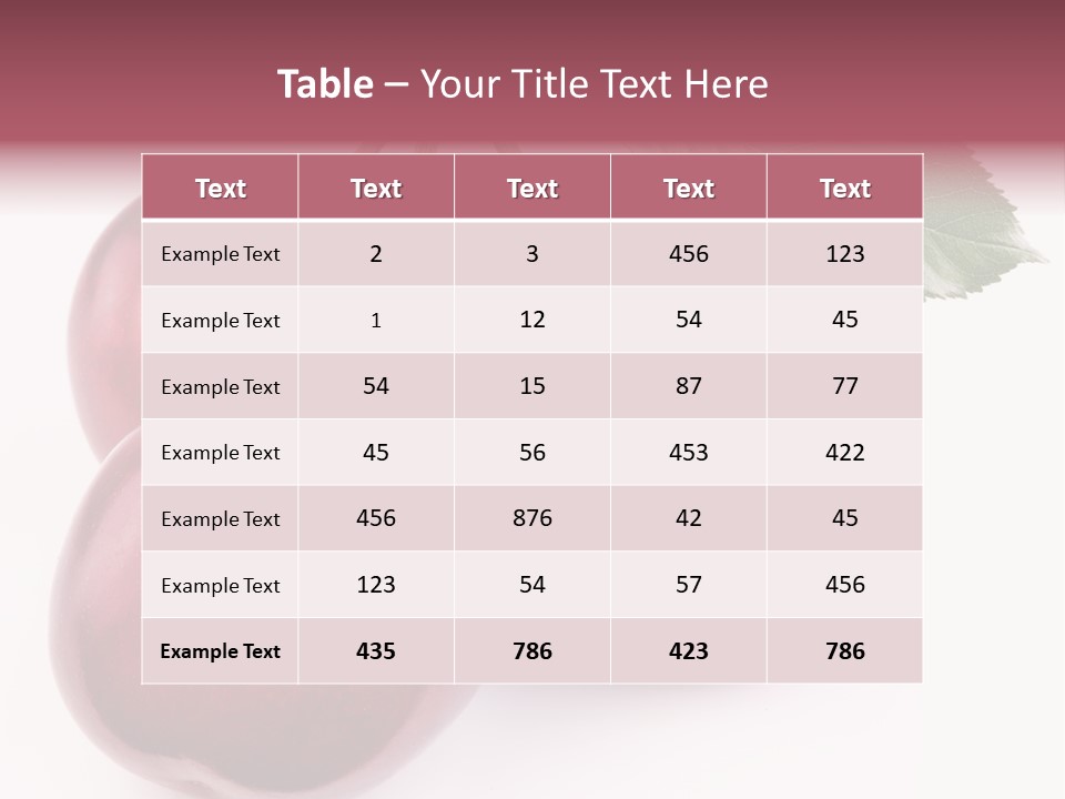 Nature Perfect Berry PowerPoint Template