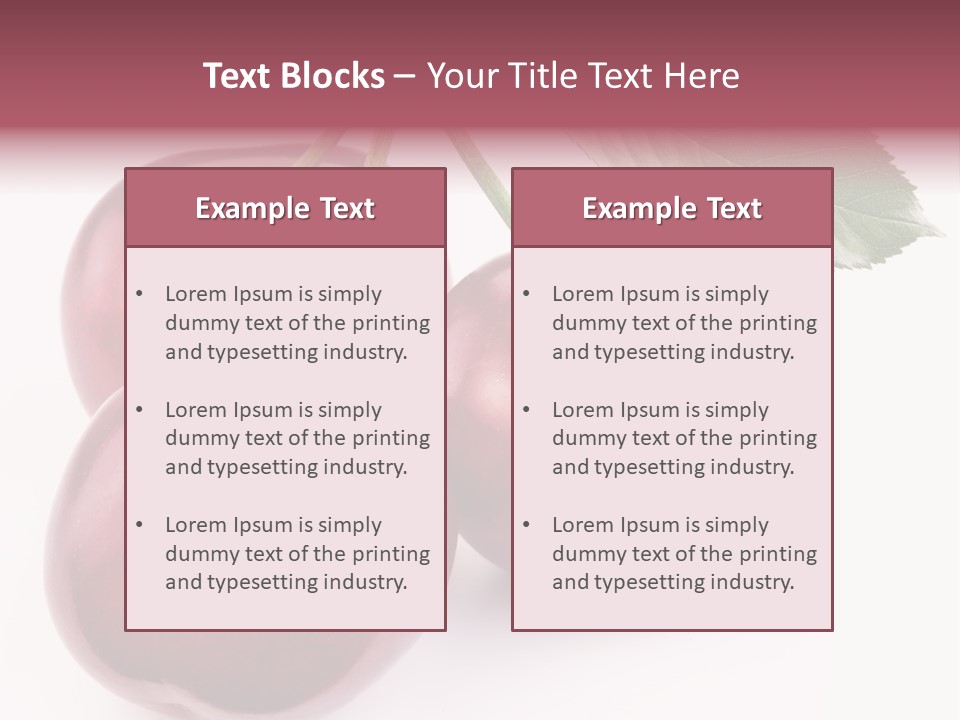 Nature Perfect Berry PowerPoint Template